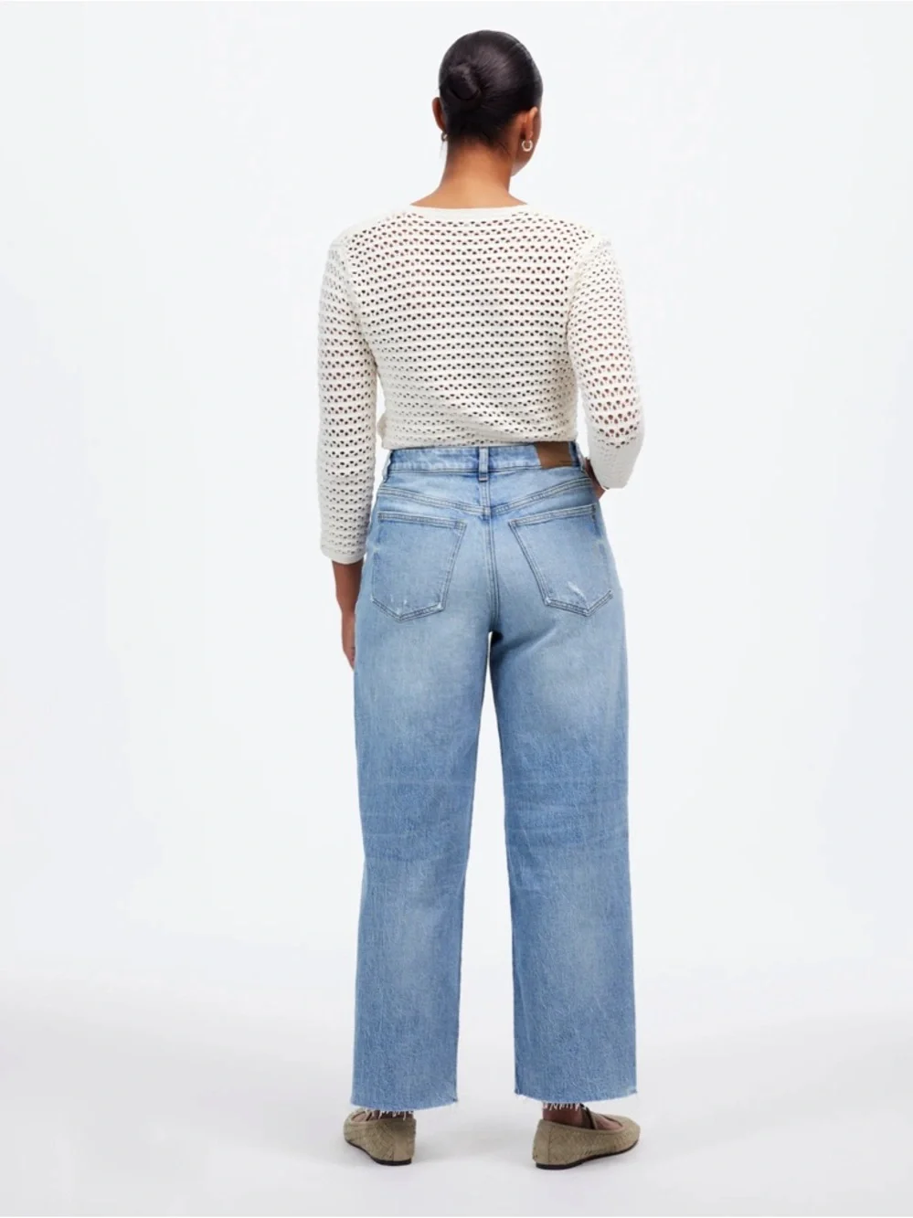 Madewell The Curvy Perfect Vintage Wide Leg Crop Jean - Picture 3 of 5